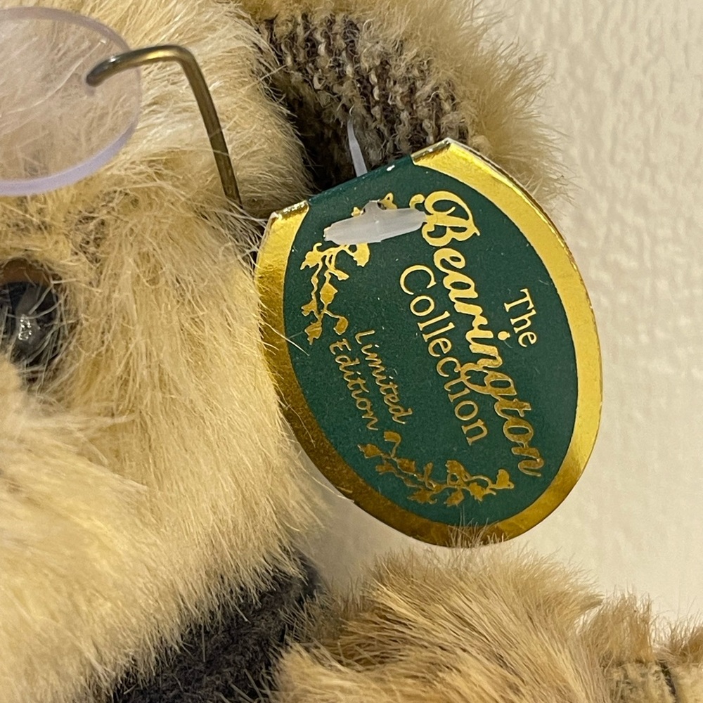 Limited Edition Bearington Teddy Bear with Glasses - Picture 4 of 7